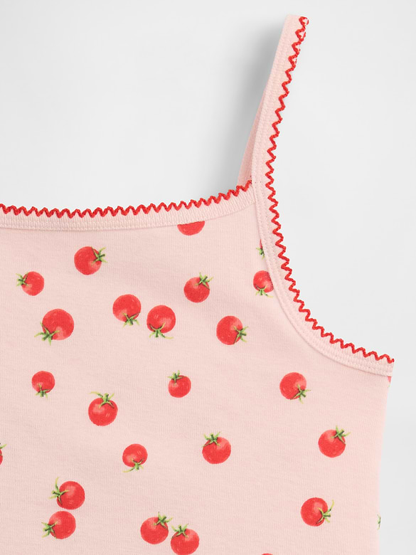 Kids Organic Brushed Cotton PJ Cami Short Set