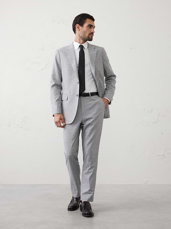 Glen Plaid Suit Jacket