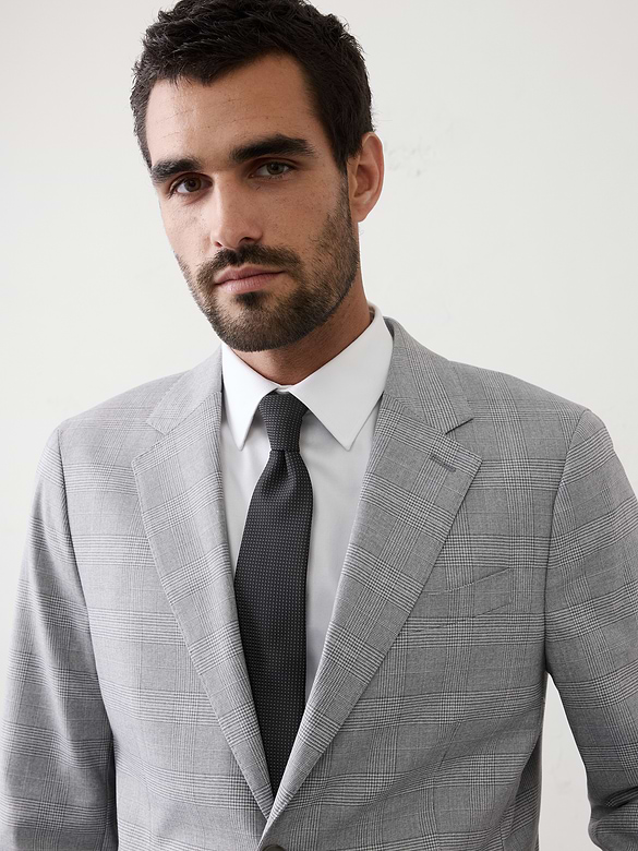 Glen Plaid Suit Jacket