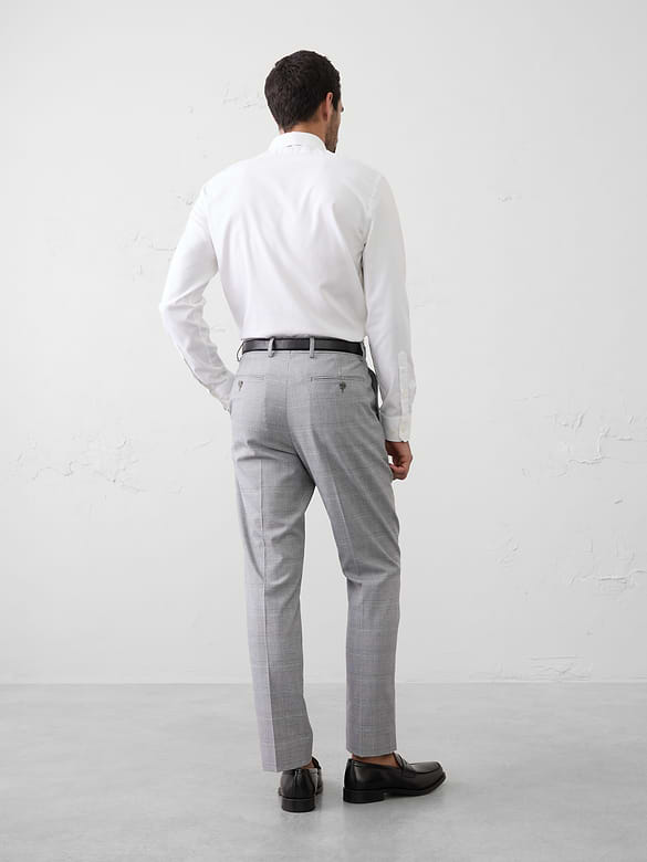 Glen Plaid Suit Trouser