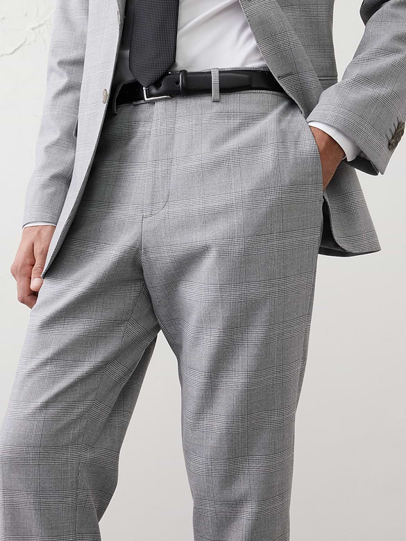 Glen Plaid Suit Trouser