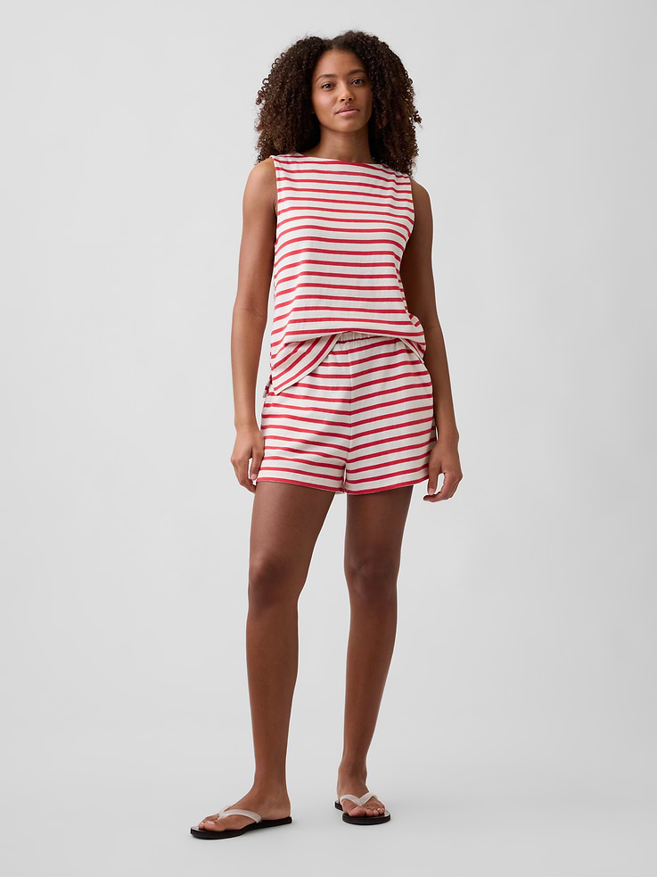 Image 3 of 5, Stripe Boatneck Top