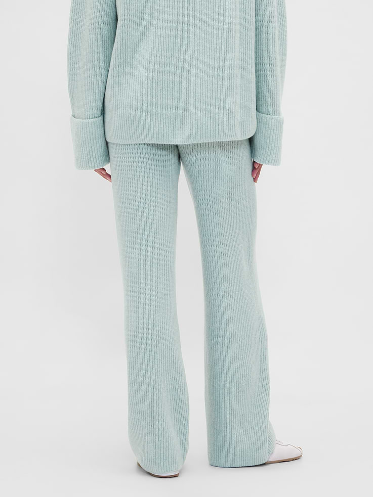 Image number 4 showing, CashSoft Shaker-Stitch Sweater Pants