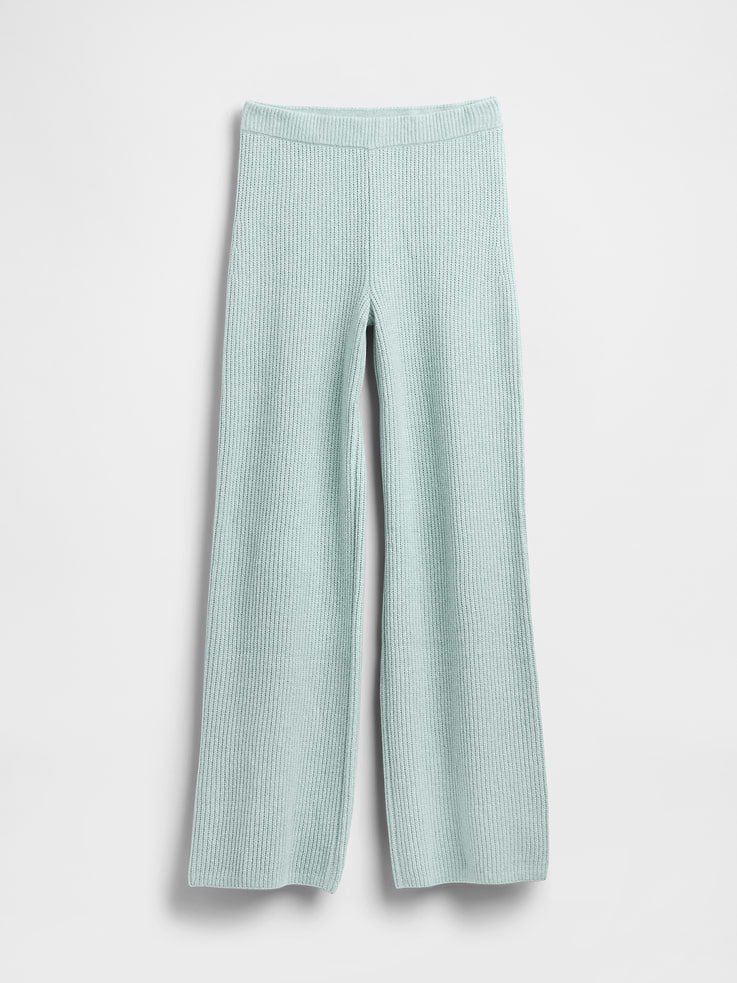 Image number 6 showing, CashSoft Shaker-Stitch Sweater Pants