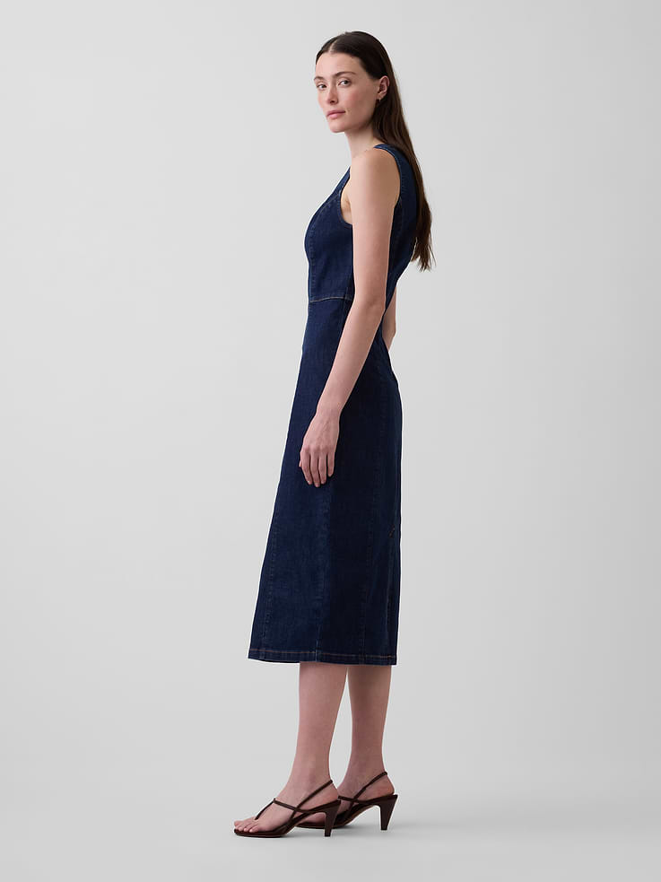 Image number 3 showing, Denim Bodycon Midi Dress