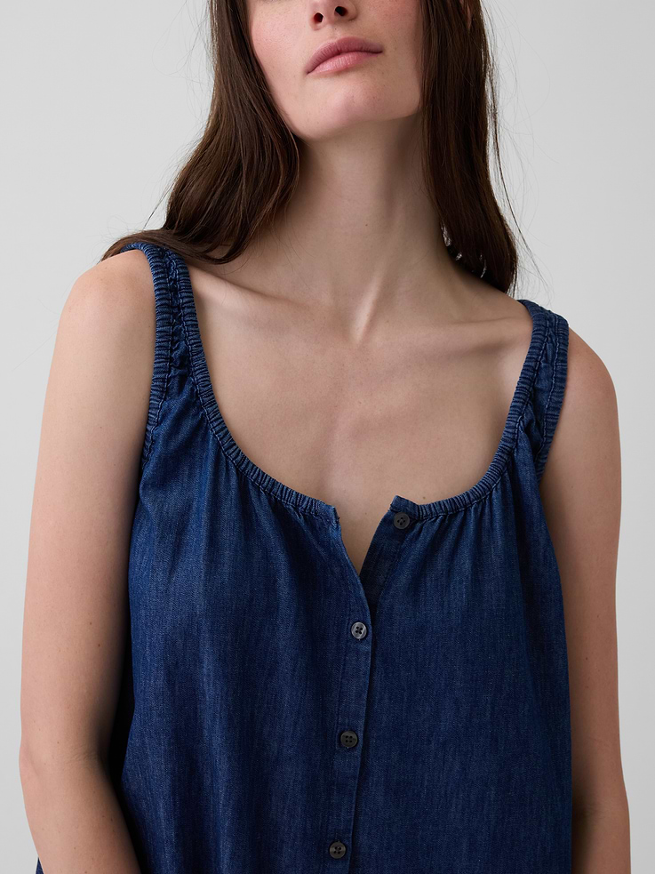 Image number 4 showing, Button-Front Mini Dress