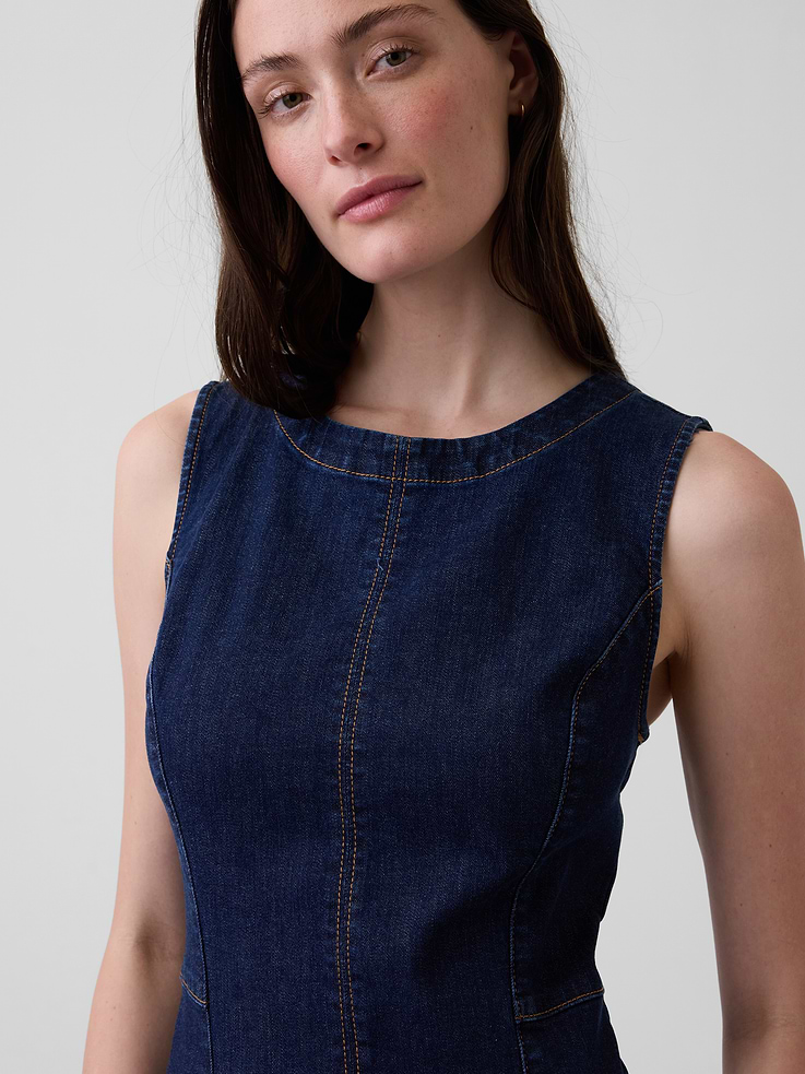 Image number 4 showing, Denim Bodycon Midi Dress