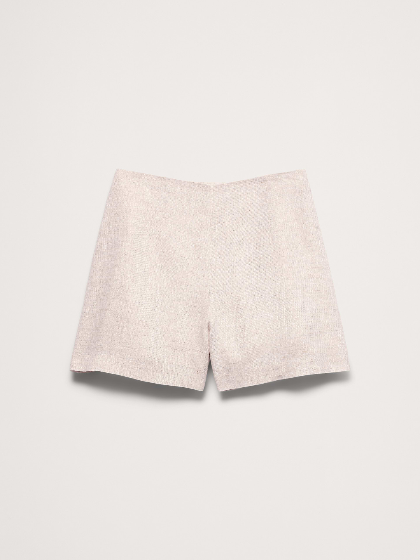 L'image numéro 6 présente Short en lin à taille haute, 7,5 cm