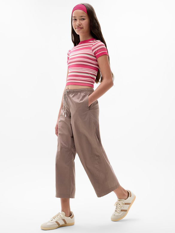 Athleta Girl Woven Wide Leg Crop Pant