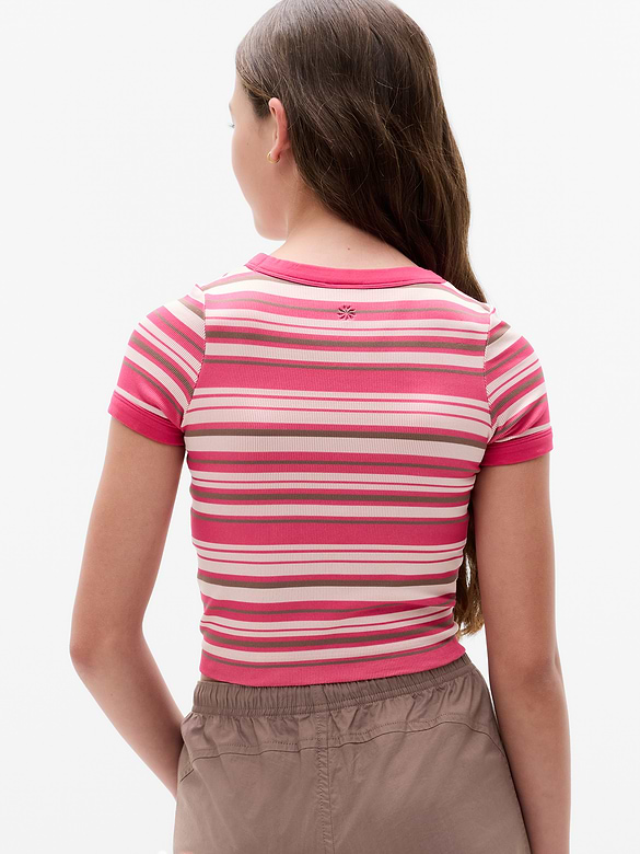 Athleta Girl Rise Above High Neck Tee