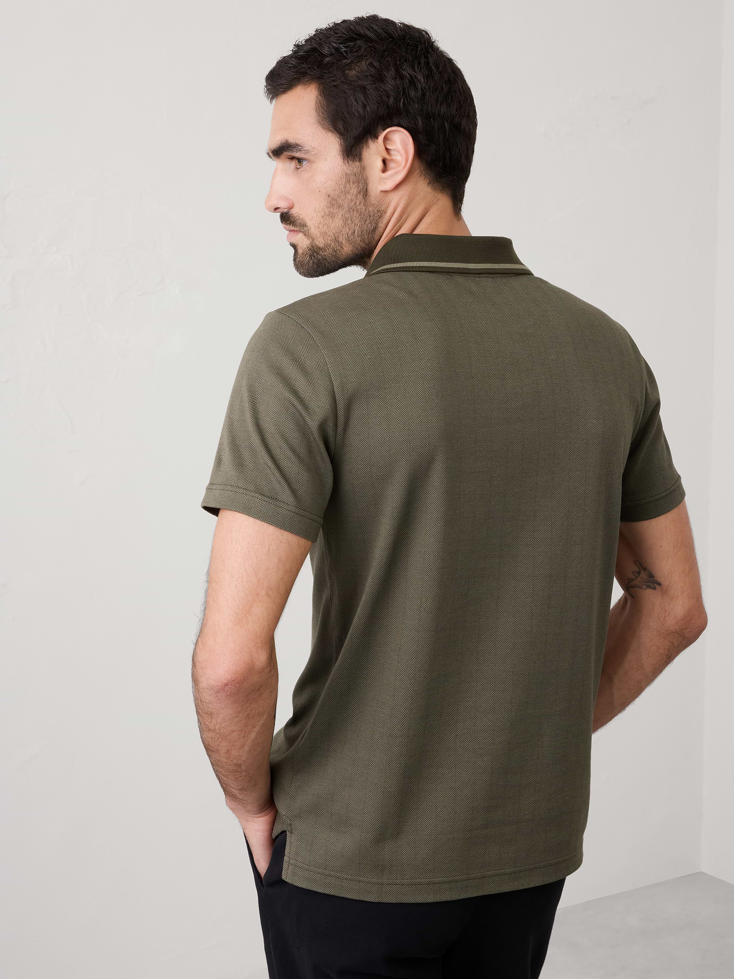 Image number 2 showing, Slim-Fit Luxe Touch Johnny-Collar Polo