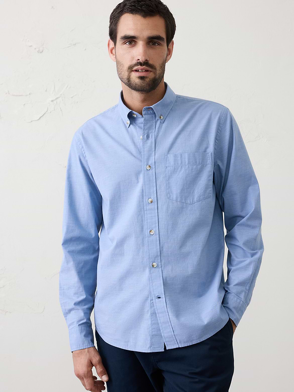 Standard-Fit Softwash Cotton Shirt