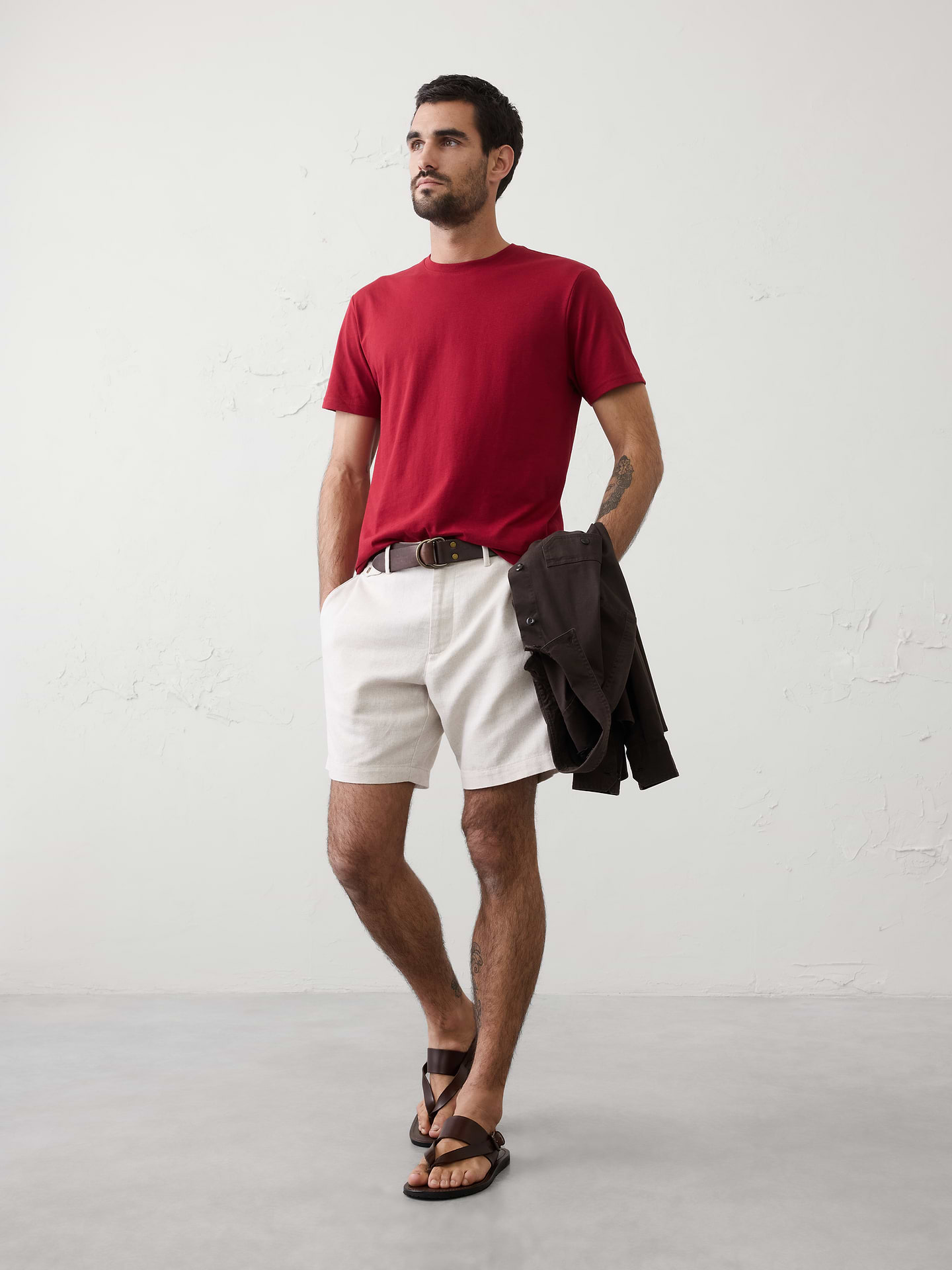 Image number 1 showing, Standard-Fit Premium Wash Crew-Neck T-Shirt