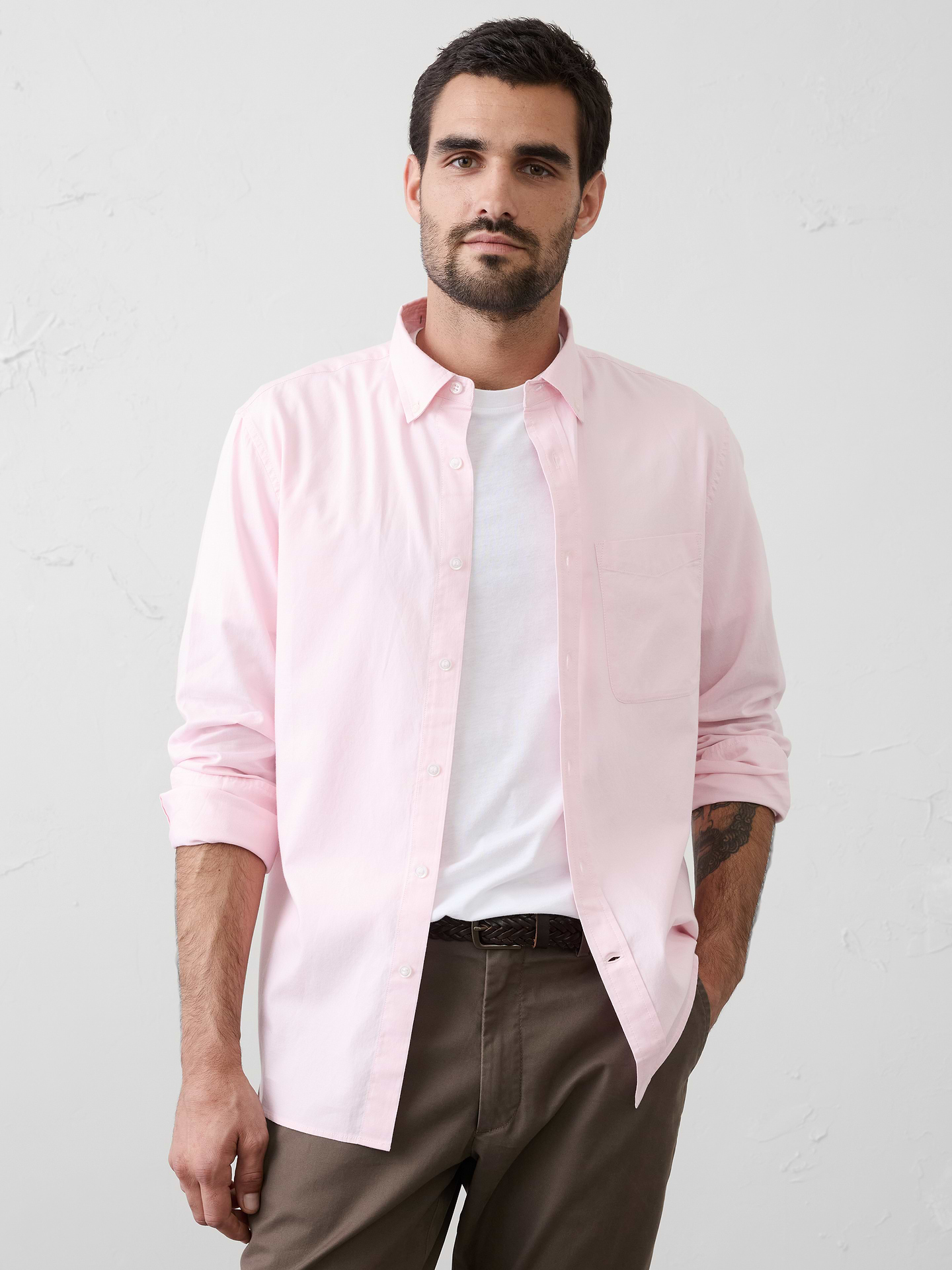 Image number 1 showing, Slim-Fit Oxford Shirt