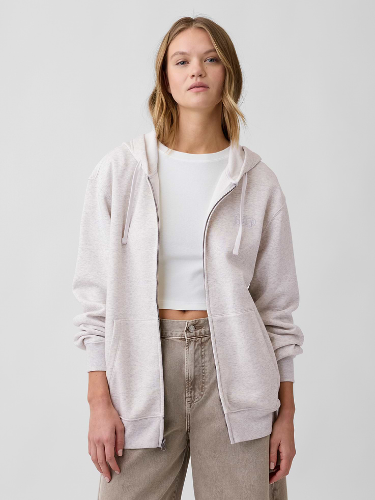 Image number 4 showing, Adult Relaxed Gap Logo Zip Hoodie