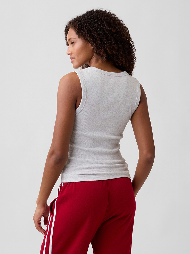 Image number 2 showing, Ribbed Scoopneck Tank Top