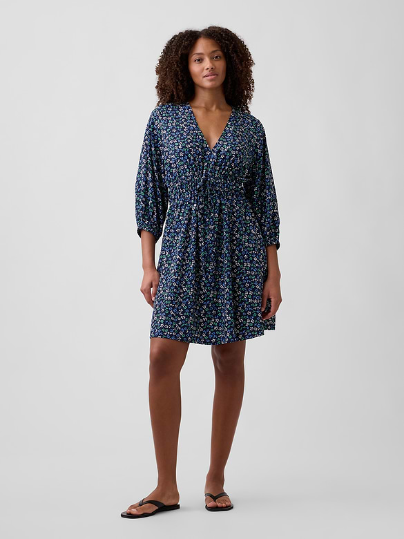 V-Neck Mini Dress