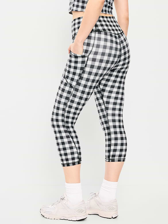 High-Waisted PowerSoft Crop Pocket Leggings