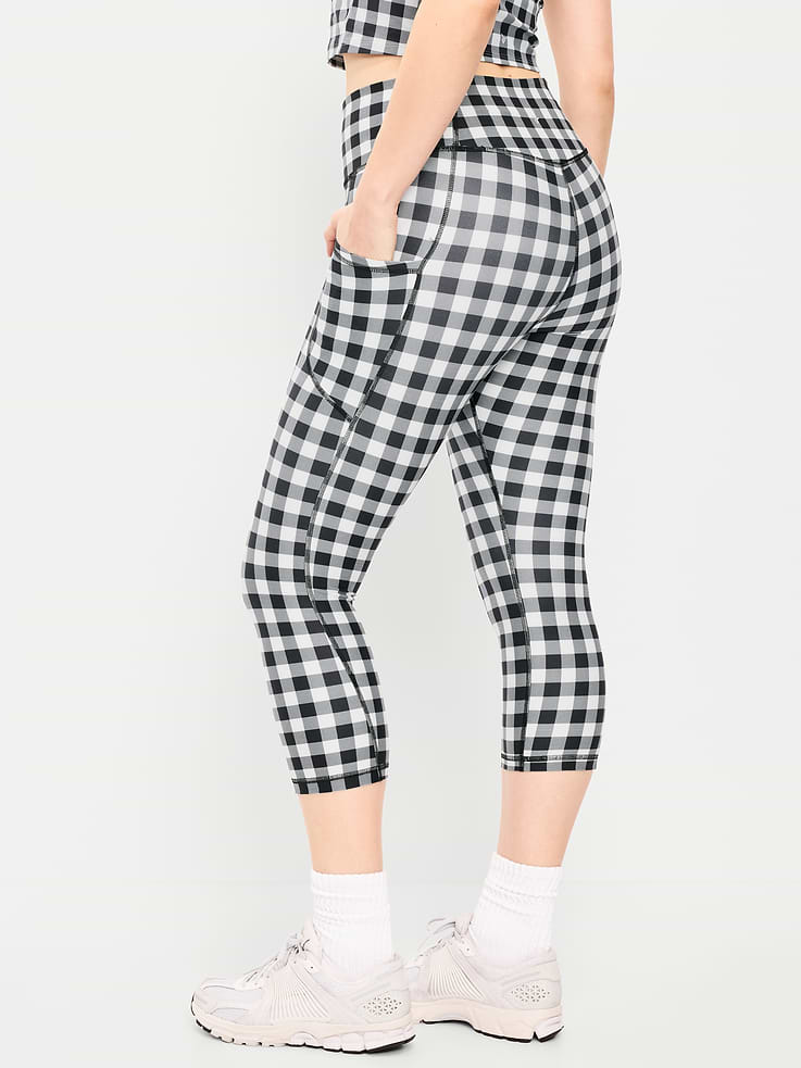 Image number 6 showing, High-Waisted PowerSoft Crop Pocket Leggings
