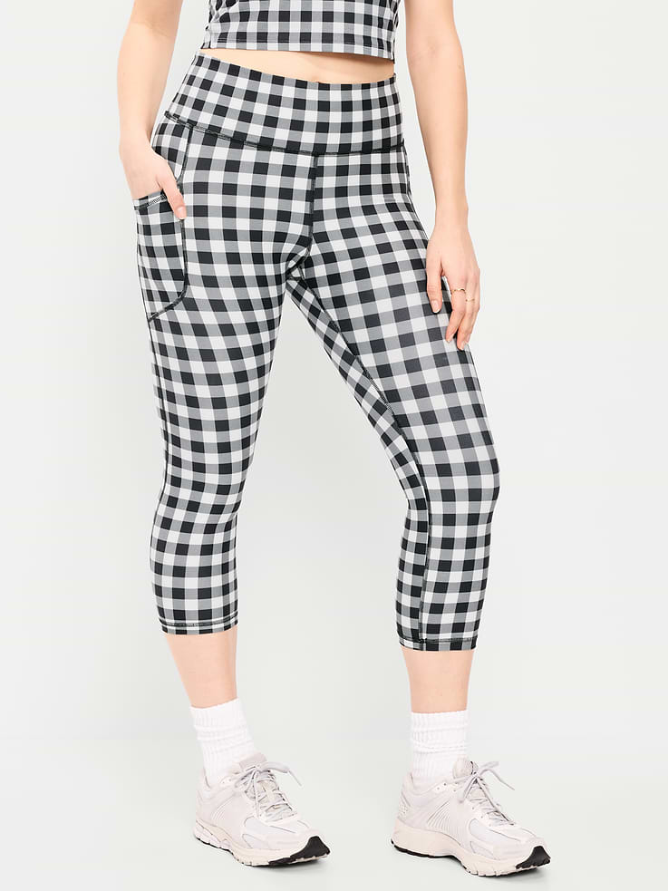 Image number 5 showing, High-Waisted PowerSoft Crop Pocket Leggings