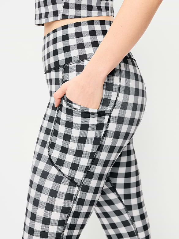 High-Waisted PowerSoft Crop Pocket Leggings