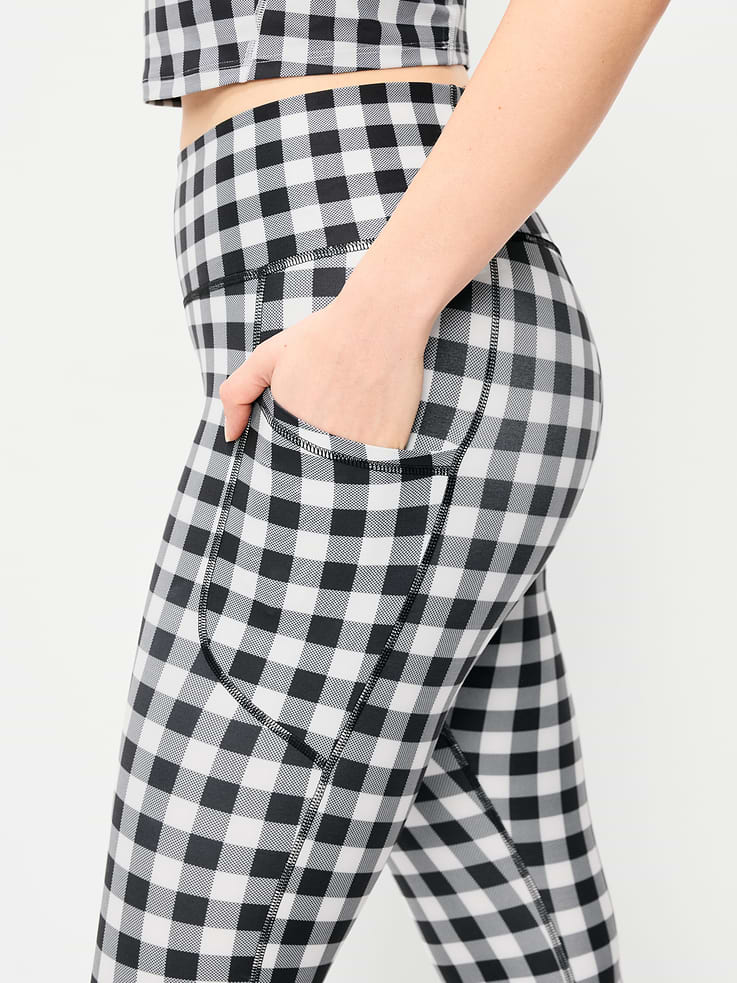 Image number 3 showing, High-Waisted PowerSoft Crop Pocket Leggings