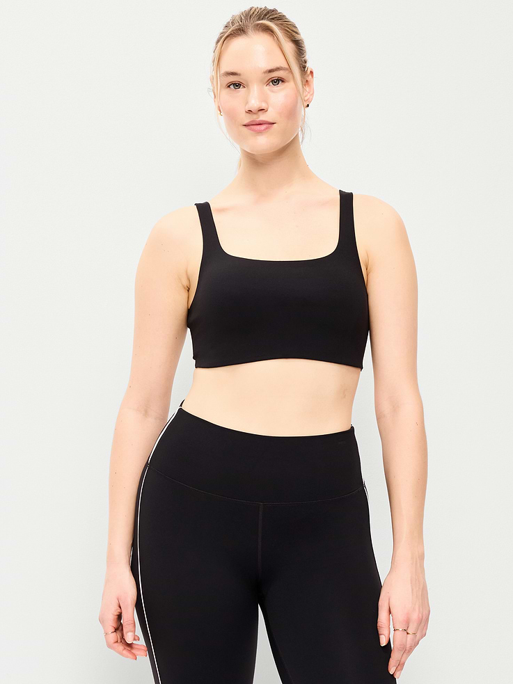 Image number 4 showing, Light Support StudioSmooth Square-Neck Sports Bra