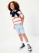 Image 3 of 5, Knee Length Linen-Blend Dock Shorts for Boys