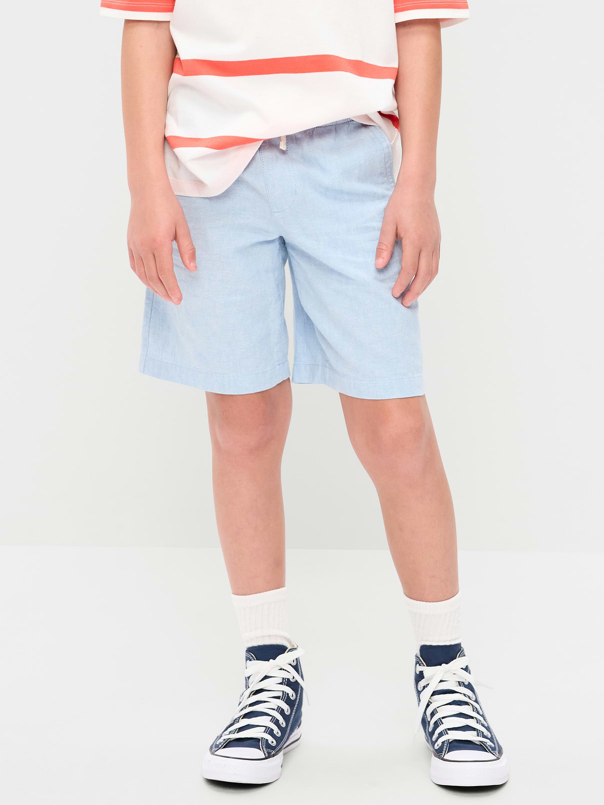 Image 1 of 5, elasticized waist, functional drawstring, diagonal on-seam pockets, single welt pocket at back, Product #877315