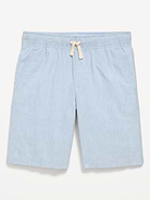 Image 4 of 5, Knee Length Linen-Blend Dock Shorts for Boys
