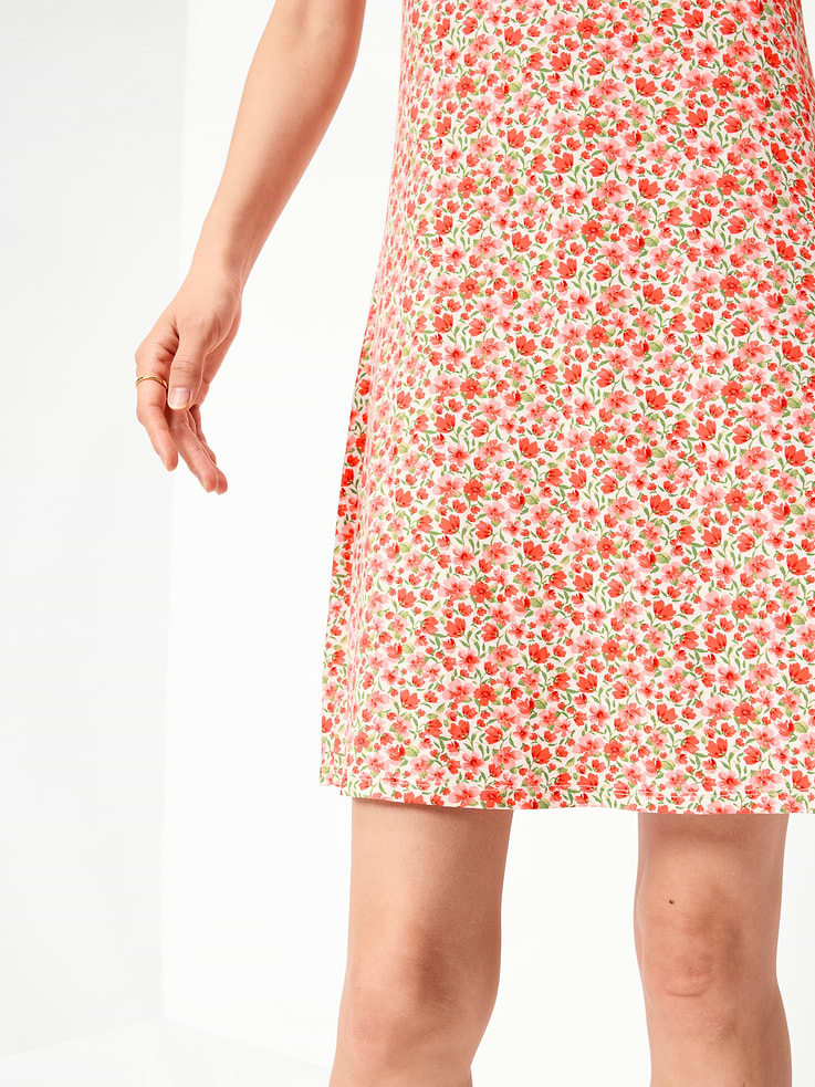 Image number 6 showing, Short-Sleeve Scoop-Neck Mini Dress