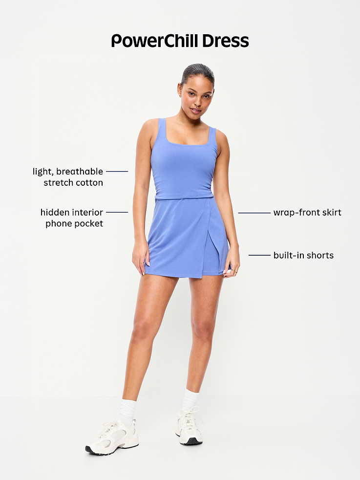 Image number 8 showing, PowerChill Scoop-Back Athletic Dress