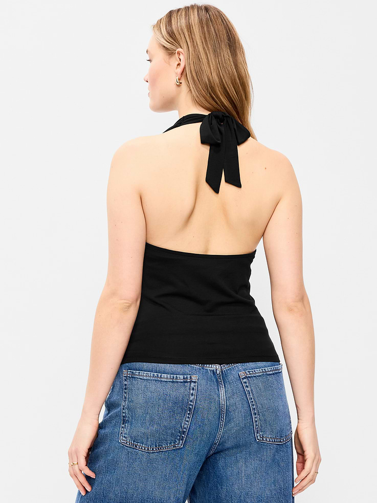 Image number 8 showing, Cowl-Neck Halter Top