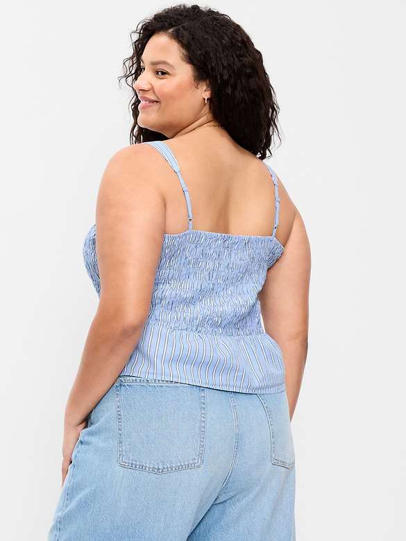 Camisole à smocks et à basque