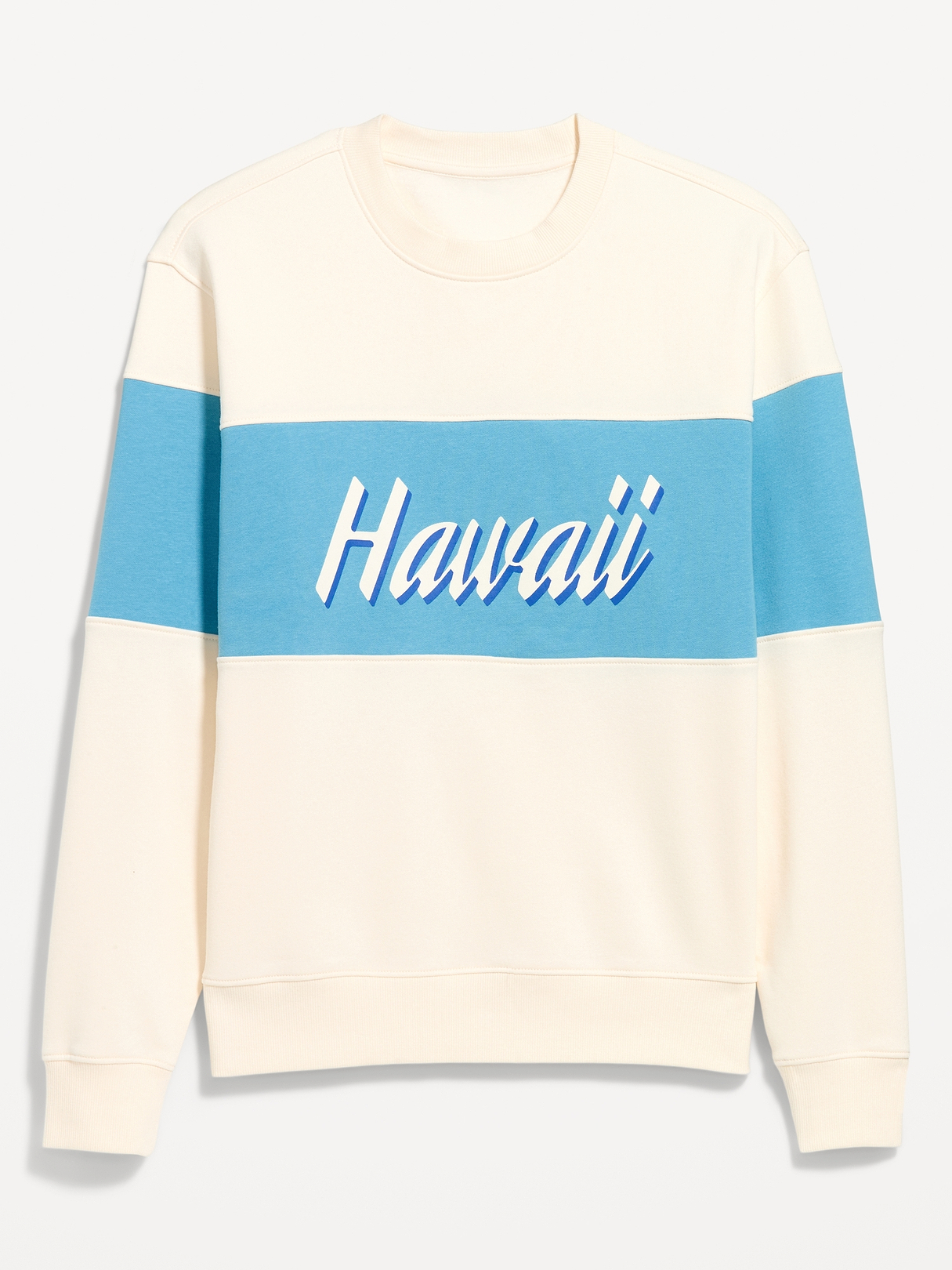 Loose Color-Block Crew-Neck Sweatshirt | Old Navy