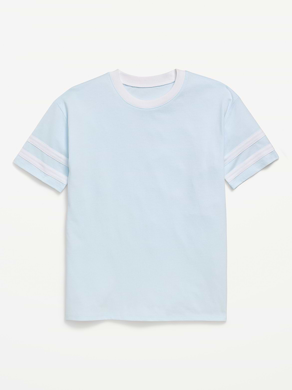 Oversized Short-Sleeve Graphic Tunic T-Shirt for Girls