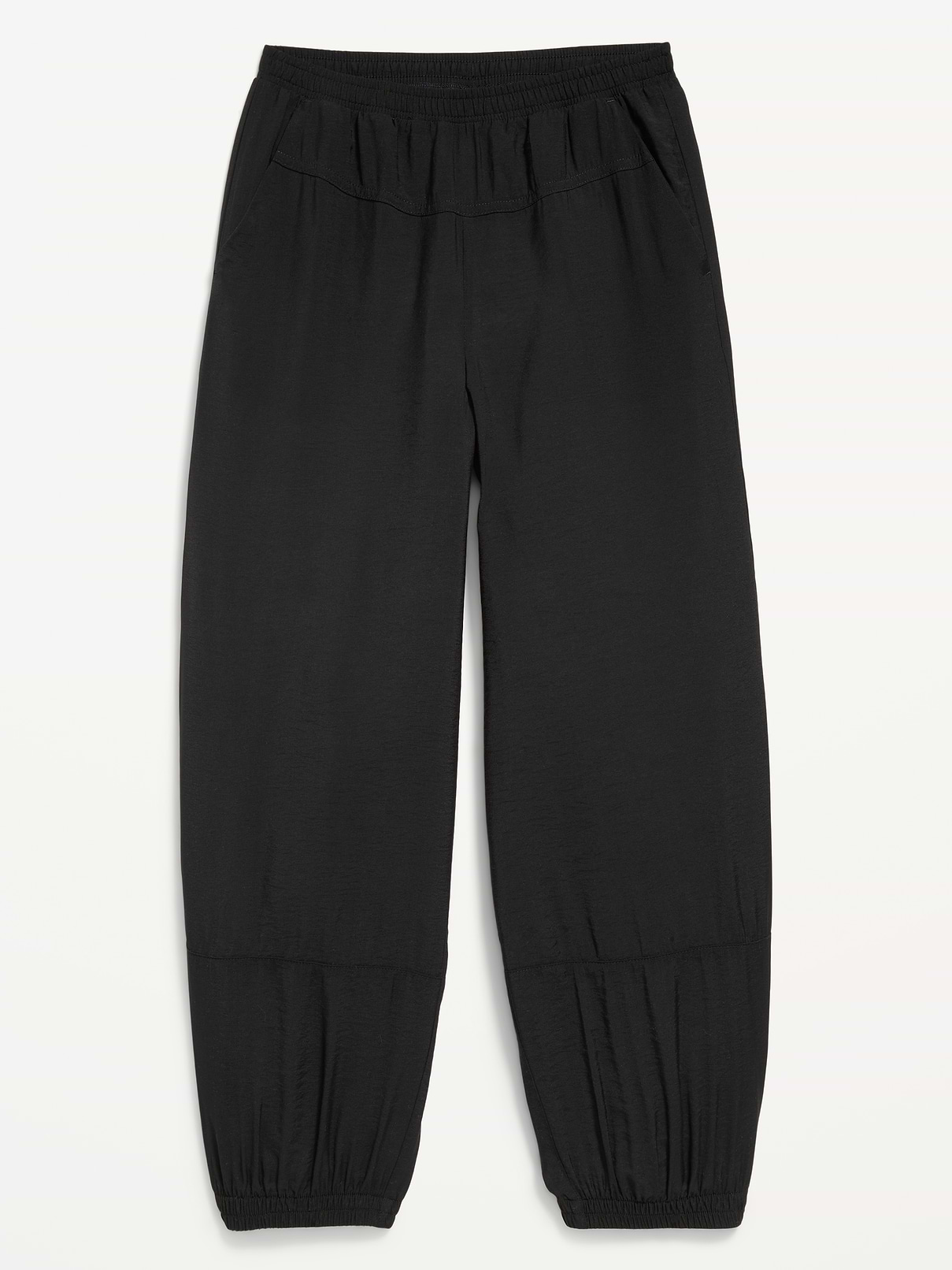 Image number 4 showing, High-Waisted Crinkled Harem Pants for Girls