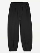 Image number 4 showing, High-Waisted Crinkled Harem Pants for Girls