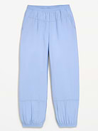 Image number 4 showing, High-Waisted Crinkled Harem Pants for Girls