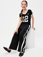 Image number 3 showing, Baggy French-Terry Straight-Leg Retro Sweatpants for Girls