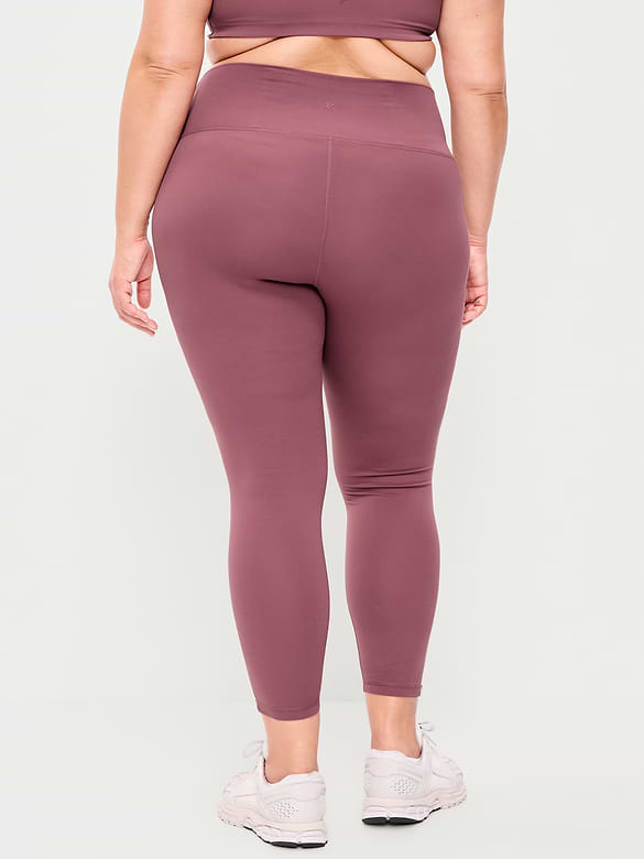 High-Waisted StudioSmooth 7/8 Side-Striped Leggings