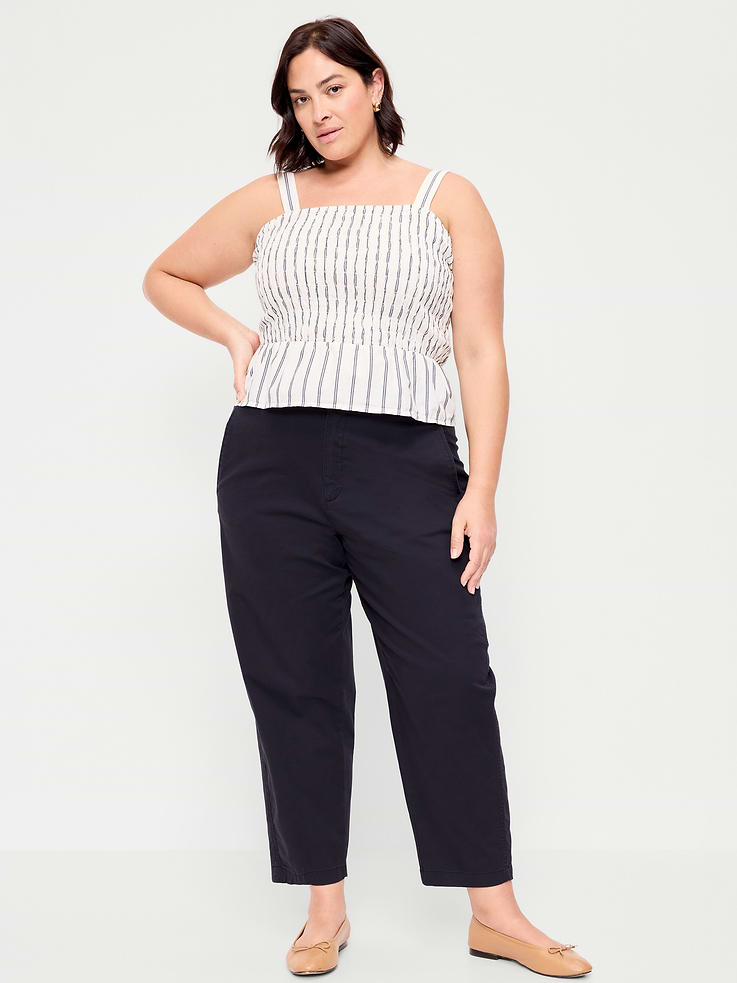 L'image numéro 7 présente Pantalon chino authentique à taille haute