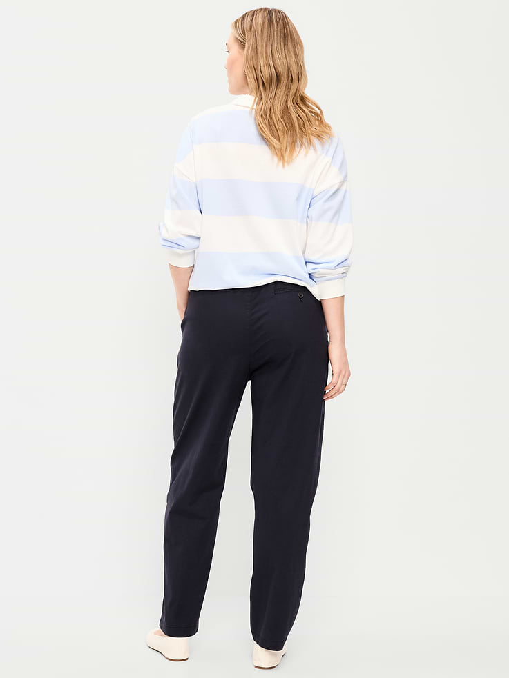 L'image numéro 6 présente Pantalon chino authentique à taille haute