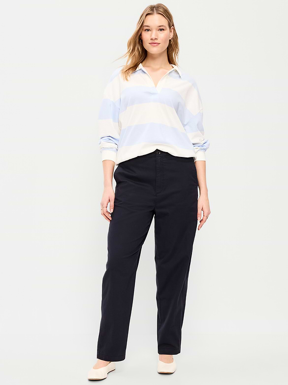 High-Waisted OGC Chino Tapered Straight Pants
