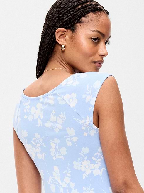 mini dress short sleeve Ribbed Perfect for the modern bride seeking a chic alternative for civil ceremonies Women's Swing Mini Dress Floral