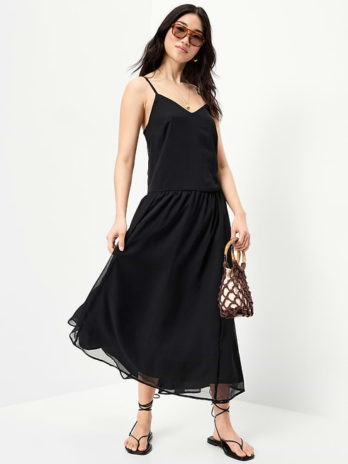 chiffon maxi dress sale Celia Pink / XS High neckline Women's Chiffon Maxi Dresses |