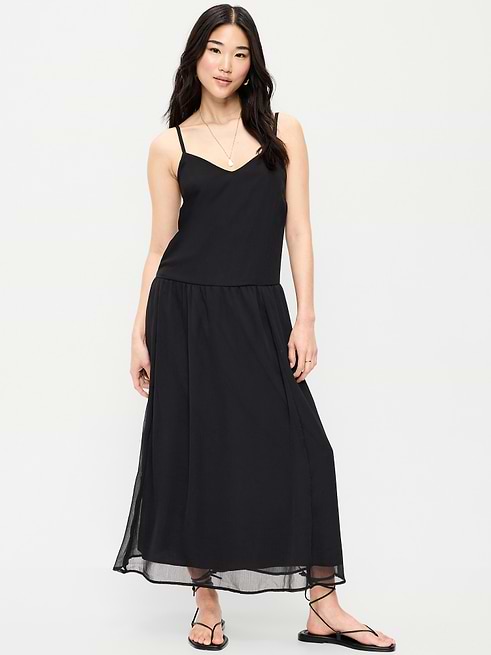 drop waisted dresses Princesa Black Lace Waist Maxi Dress - XS Size - Women's and bold colors for unforgettable 2026 prom magic. Drop Waist Pleated Tulle Ball