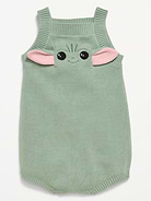 L'image numéro 2 présente Barboteuse en tricot sans manches Grogu de Star Wars™ pour Bébé