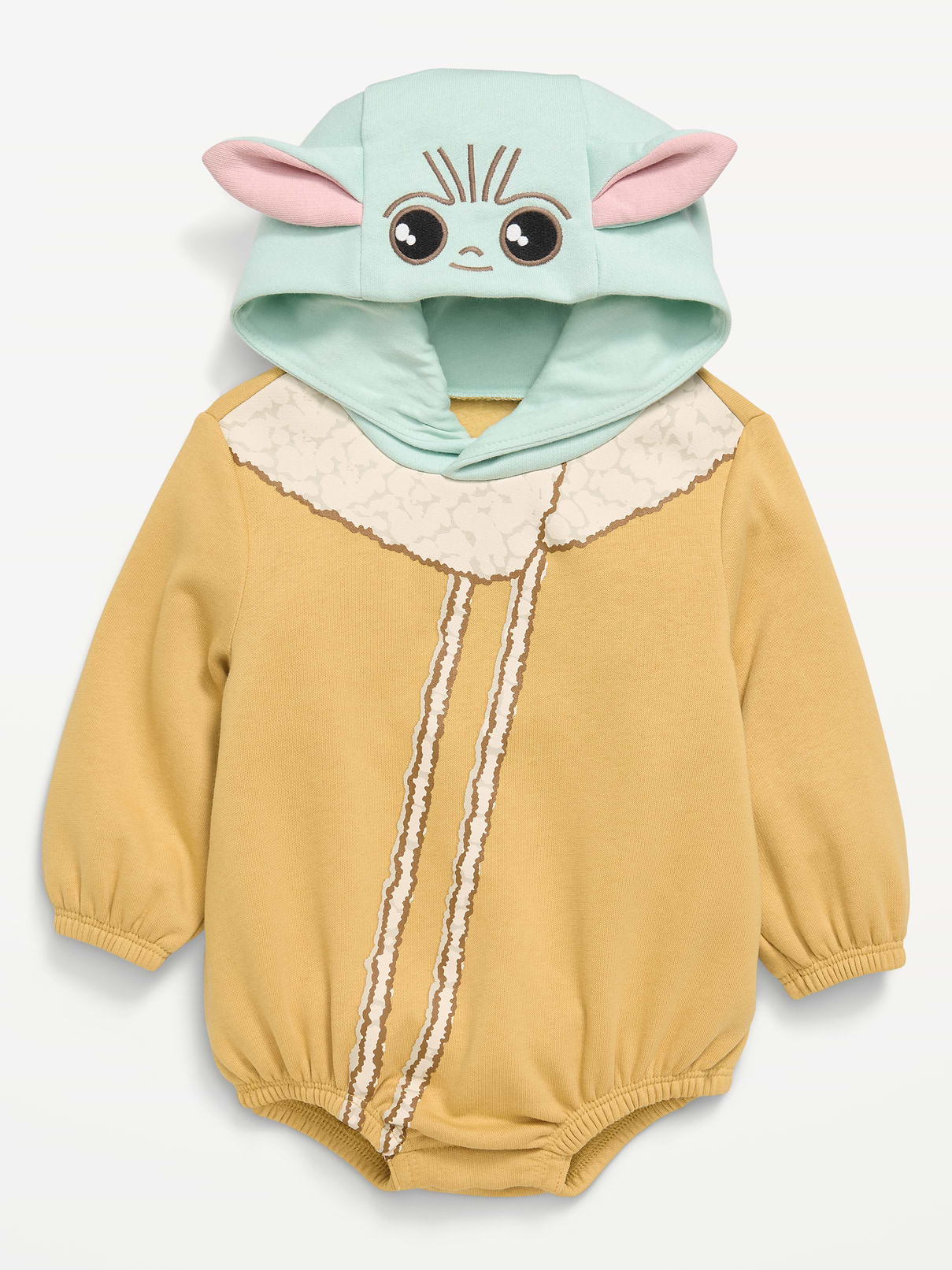 Image number 2 showing, Star Wars™ Hooded Grogu Fleece One-Piece Romper for Baby
