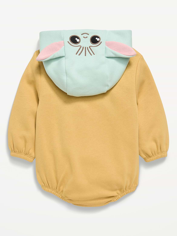 Star Wars™ Hooded Grogu Fleece One-Piece Romper for Baby